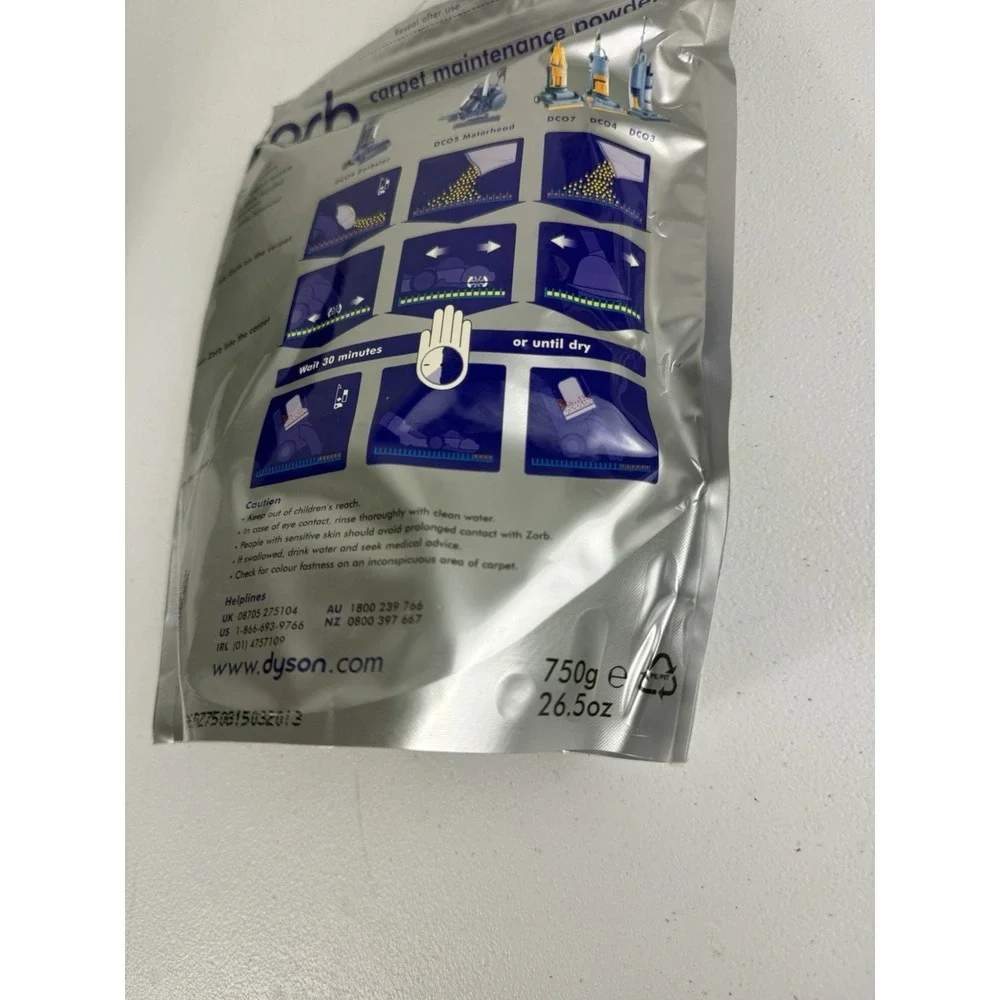 Dyson Zorb Carpet Maintenance Powder 26.5 oz 750g BRAND NEW SEALED